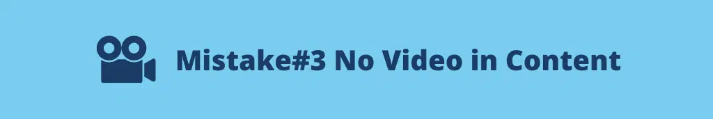 No Video in Content 7 Worse Fashion Blogging Mistakes to Avoid (with Solution)