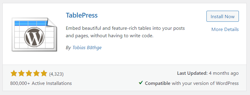 image 16 How to Insert Tables in WordPress Without Writing Code