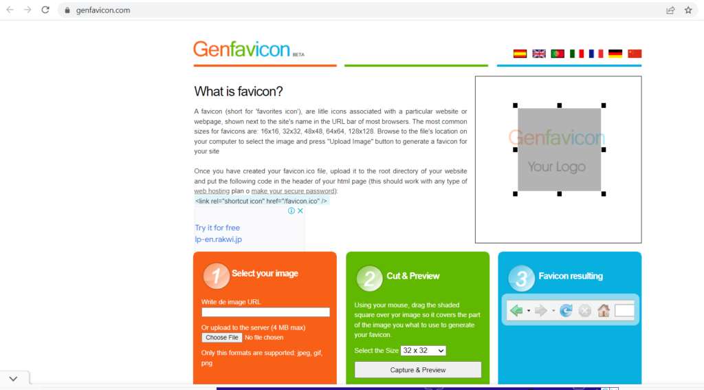 image 8 9 Best Online Tools To Create Favicon